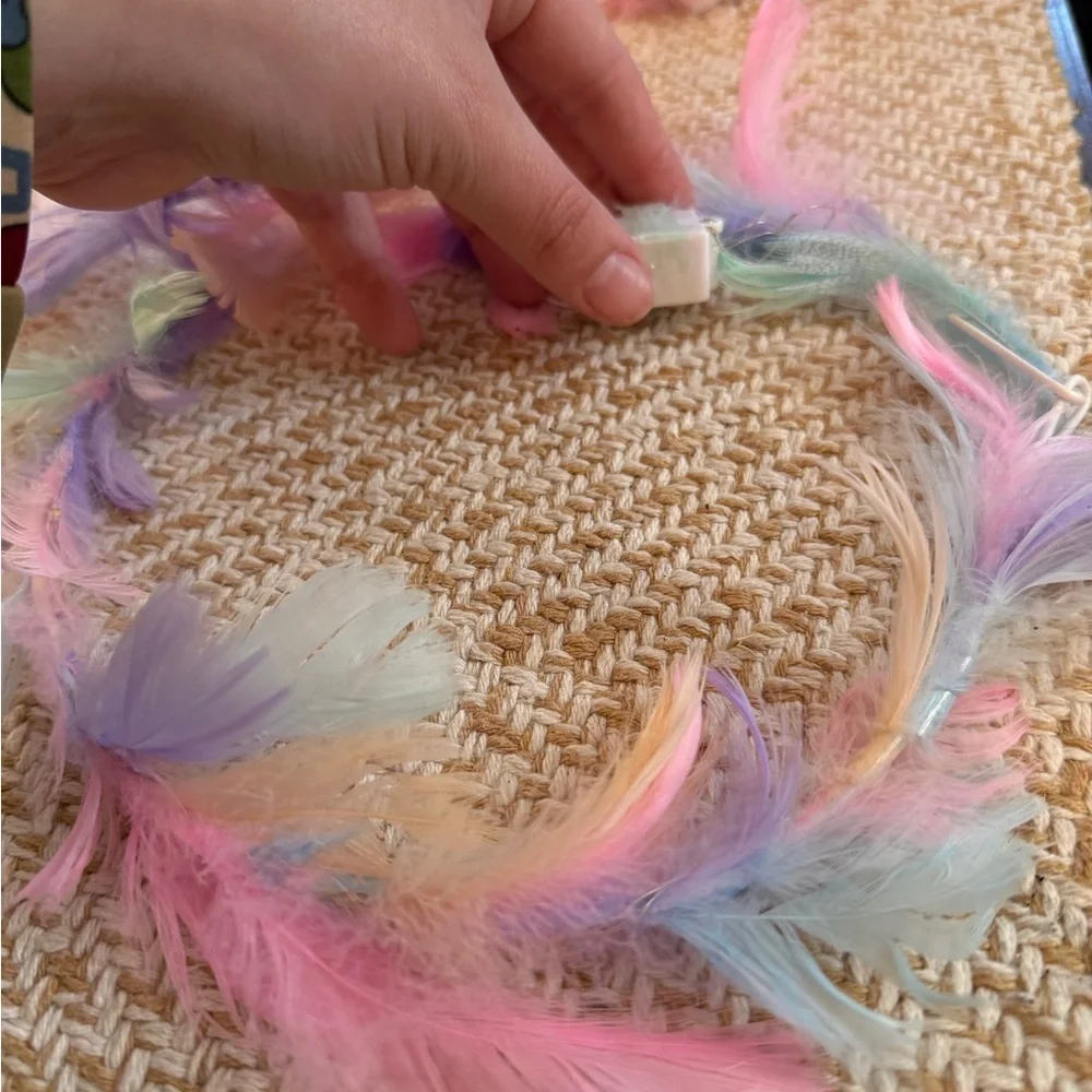 Colorful Feather Headband Set